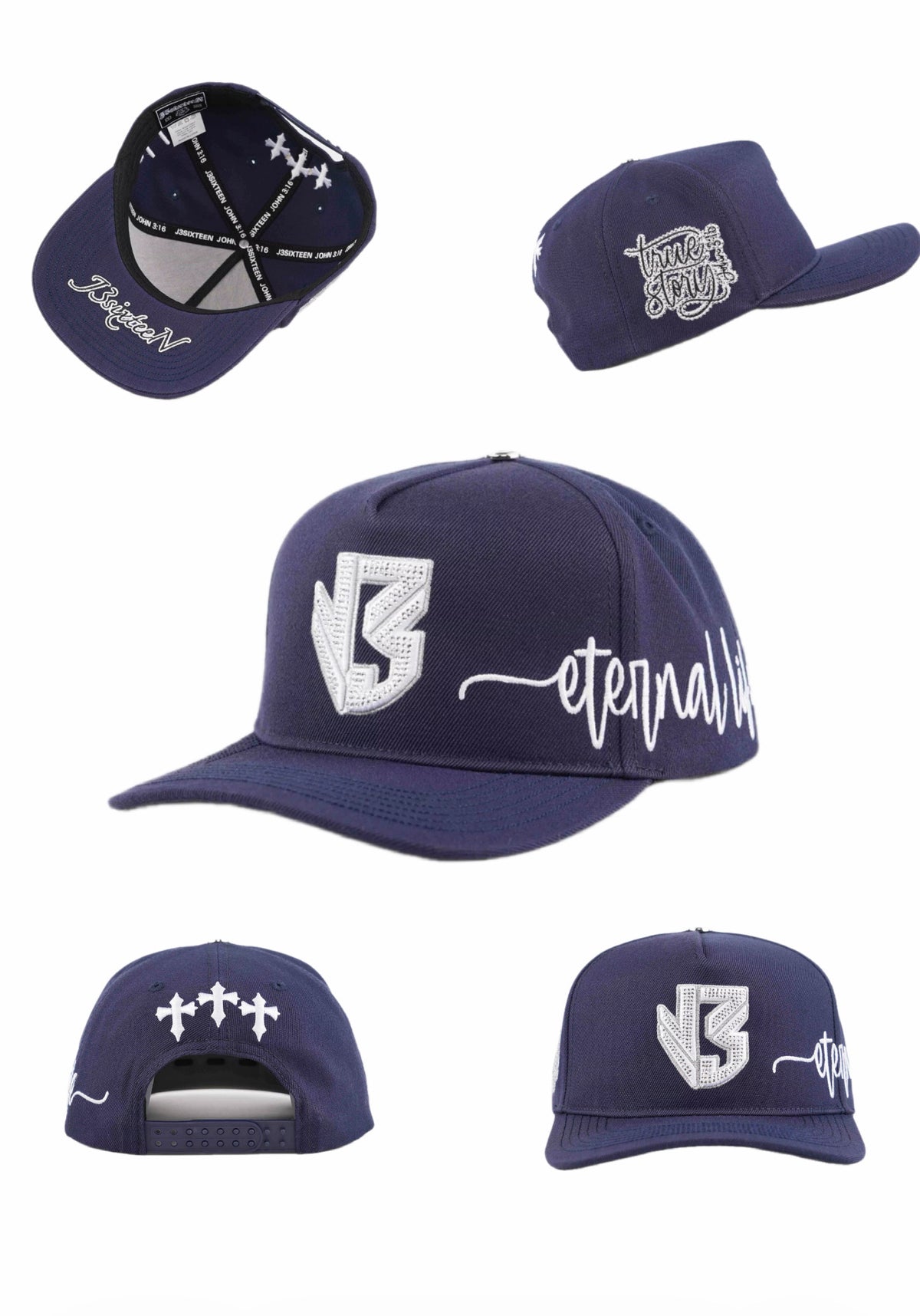 Blue Navy “Eternal Life” J3 Hats