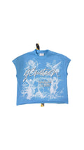Blue “Celestial Angels” sleeveless