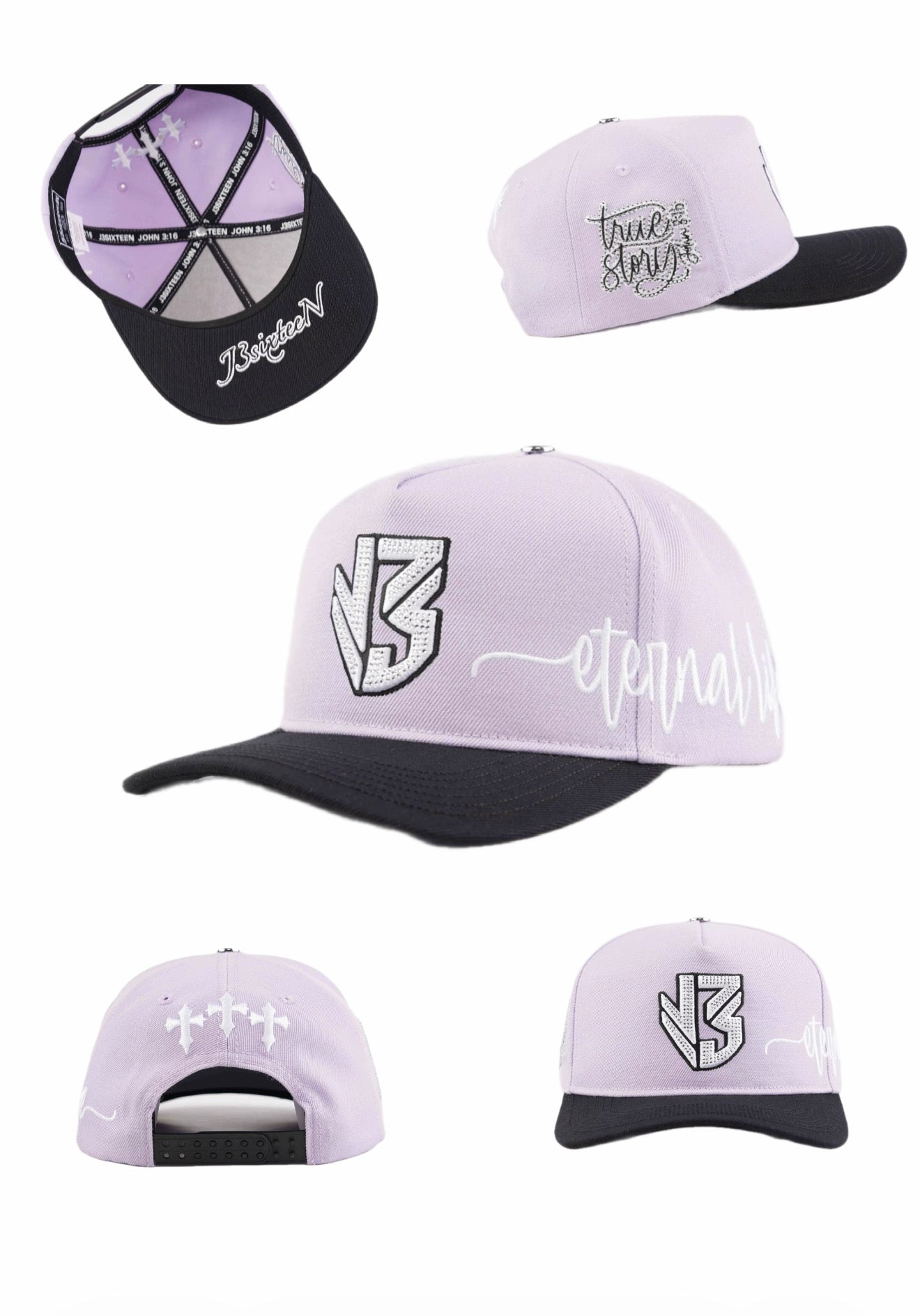 Purple/black “Eternal Life ” Hats
