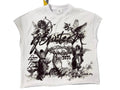 White “Celestial Angles ” sleeveless